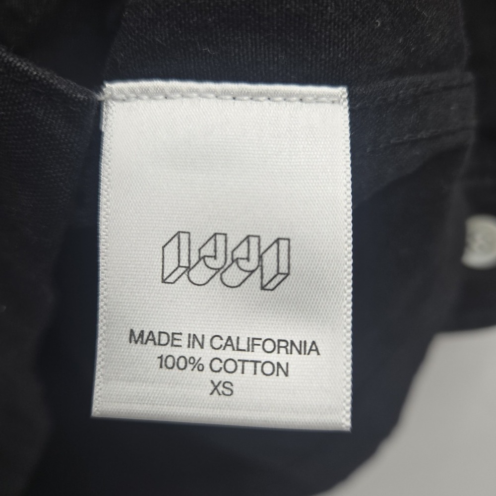 IJJI Work Jacket Size XS Black Cotton Canvas Deep Pockets Button Closure EUC - Picture 10 of 12